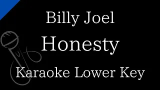 【Karaoke Instrumental】Honesty / Billy Joel【Lower Key】