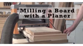 Milling a Board with Only a Planer