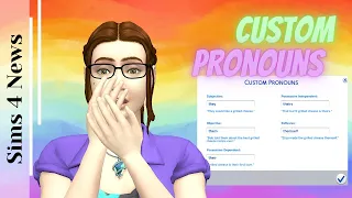 The Pronouns update in the sims 4 is finally here! 🥳