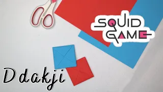 Ddakji | Squid Game Flip Paper Card | DIY Projects | Handmade