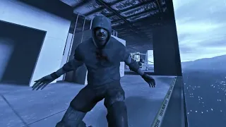 The hunter imagined himself Kratos and decided to fall off the roof [Left 4 Dead 2]