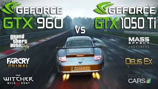 GTX 960 vs GTX 1050 Ti Test in 6 Games (Ryzen 3 1300x)