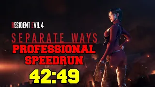 Resident Evil 4 Remake Separate Ways Professional Speedrun 42:49