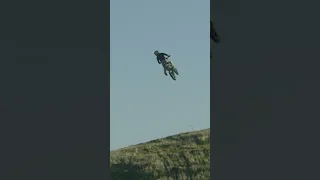 IS THIS THE BIGGEST JUMP EVER IT ON A SUPERMINI? #kelanahumphrey #motocross #area52