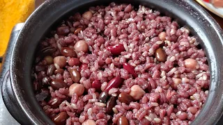 how to cook Korean mixed 7 Grain rice 맛있는 칠곡미 in ttukbaegi 뚝배기[七穀米煮法] #howtocookrice #japgokbap #잡곡밥