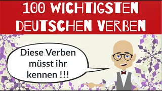 100 Verben die du kennen musst! | Deutsch lernen | Learn German