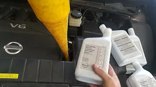 nissan murano cvt transmition fluid change