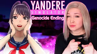 ПОЛУЧИЛА СЛОЖНУЮ КОНЦОВКУ! ГЕНОЦИД В ШКОЛЕ! [Прохождение Yandere Simulator]