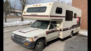 New project!!  91 Toyota Winnebago Camper