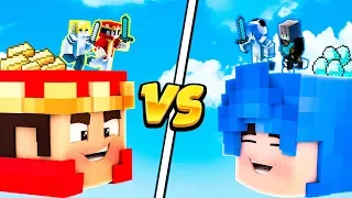 KSIĘŻNICZKI vs KRÓLOWIE ZŁOTA! - DZIEWCZYNY vs CHŁOPAKI - HEAD WARS MINECRAFT