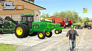 BUYING 80'S FARM EQUIPMENT IN IOWA! & MEETING NEIGHBORS (ROLEPLAY) | FARMING SIMULATOR 1980'S