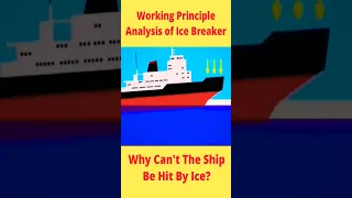 ⛴️ ICEBREAKER Working Principle Analysis | How Icebreaker Breaks The Ice? #shorts