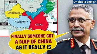 Ex-Army Gen Manoj Naravane shares 'map Of China' as 'it really is', takes a jibe | Oneindia News