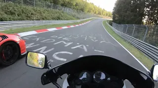 Yamaha yzf 750 (fzr1000) Nuerburgring track Ride