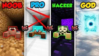 Minecraft NOOB vs. PRO vs. HACKER vs. GOD: TUNNEL in Minecraft! (Animation)