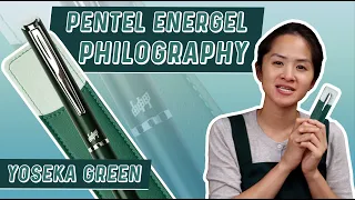 Unbox with Yoseka: Pentel Energel Philography - Yoseka Green