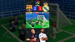 Barcelona vs Real Madrid (2-1) - LaLiga - El Clásico de España - Fútbol LEGO - Stop Motion - Derbi