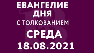 Евангелие дня с толкованием: 18 августа 2021, среда. Евангелие от Матфея.