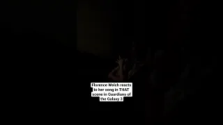 Florence Welch reacting to her song in Guardians Of The Galaxy 😭