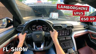 650HP Lamborghini Urus POV Drive - Accelerations, Tunnel Run !