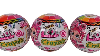 LOL Surprise Loves Crayola Series Mystery Capsule Blind Box Doll Unboxing Review