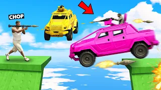 GTA 5 CAR VS RPG CHOP AND FROSTY SUPER BATTLE