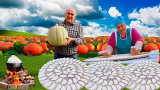 Azerbaijani village food with PUMPKIN / Healthy and Tasty