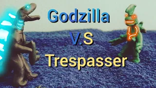 #Godzillavsvpacificrim  Godzilla vs Trespasser | Claymation