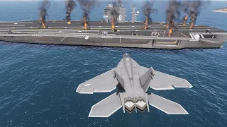 Ukraine Air Force Destroyed A Russian Aircraft Carrier and 6 Planes - Arma 3