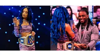 WWE SMACKDOWN - Bianca Belair w/ Sasha Banks & Reginald vs Shayna Baszler w/ Nia Jax