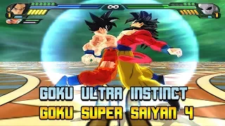 Goku Ultra Instinct and Goku SSJ4 Fusion | Goku Ultra SSJ4 Instinct | DBZ Tenkaichi 3 (MOD)