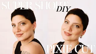 DIY Super Short Pixie Cut | Getting Rid of It All ✂️👽