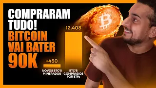 BITCOIN MIRA OS 90K 🎯 APÓS COMPRA RECORDE DOS ETFs