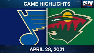 NHL Game Highlights | Blues vs. Wild - Apr. 28, 2021