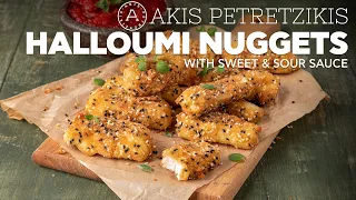 Halloumi Nuggets with Sweet & Sour Sauce | Akis Petretzikis