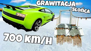 ❄️ SKOK AUTAMI ALE GRAWITACJA SIE ZMIENIA!? | BeamNG Drive