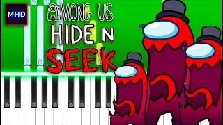 Among Us- Hide N Seek Trailer Song - Piano Tutorial (EASY)