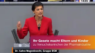 Ihr Gesetz macht Eltern und Kinder zu Versuchskaninchen der Pharmaindustrie