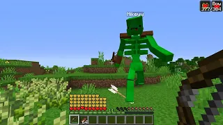 JJ and Mikey TURNED into SKELETONS MUTANTS in Minecraft Challenge by Maizen