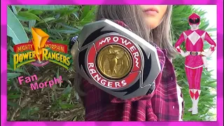 Pink Ranger Fan Morph (Mighty Morphin Power Rangers) *Retro Style / 90s Tribute*