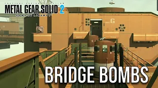 MGS2 1-2 Connecting Bridge bomb locations (Normal, Easy, Very Easy)