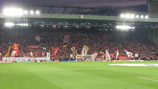 Fan butchers You'll Never Walk Alone before Liverpool 3-2 AC Milan. Great atmosphere though! YNWA