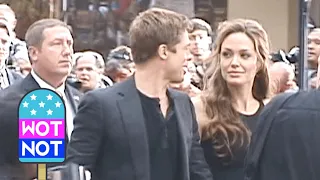 Brad Pitt & Angelina Jolie At The Oceans 13 Handprint Ceremony