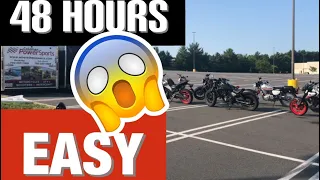 How to obtain motorcycle license in 48 hours/EASY!!