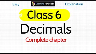 Class 6 Maths Decimals | class 6 decimals chapter