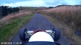 Hillclimb GSXR1000 Single Seater Race Car Crash Roll over - Throttle stuck wide open!