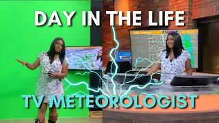 Day in the life: weekend work routine as a TV Meteorologist | VLOG