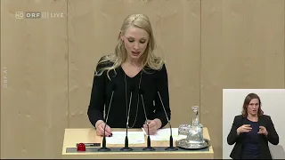 Philippa Strache Fraktionslos  Nationalratssitzung mit Regierungserklärung vom 10 Januar 2020