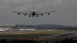 London Heathrow Airport Crosswind Landings