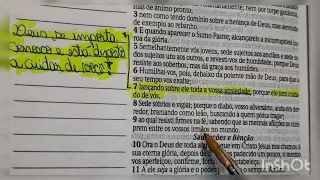 Confiando no Cuidado de Deus: Uma vida sem Ansiedade !!! 1Pe.5:7-11